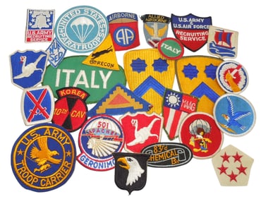 WWII US Army Airborne Italy Cavalry Troop Carrier Patches