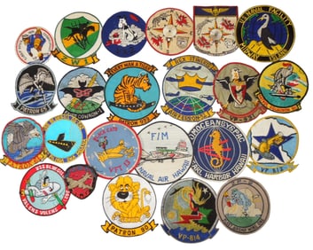 Lot Korea - Vietnam War US Navy Patches Patrol Squadrons Midway Bullion
