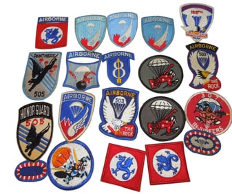Korean War - Vietnam US Army Airborne & Infantry Patches