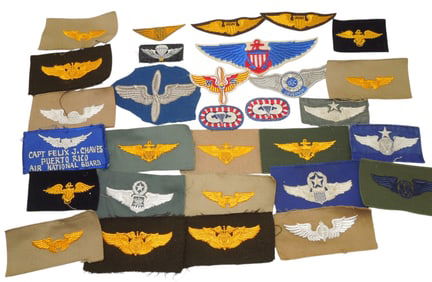 WWII - Vietnam US Army AAF Navy Wings Aviation Patches Insignia