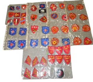 Lot WWII US Marine Corps USMC Unit Patches Rider & Paratrooper