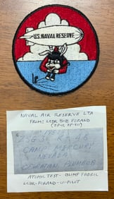 Navy Naval Air Reserve LTA Airship Blimp Fabric & Patch Operation Plumbbob Atomic Test