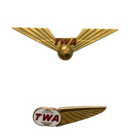 1960s Trans World Airlines TWA Flight Officer & Attendant Wings Lot
