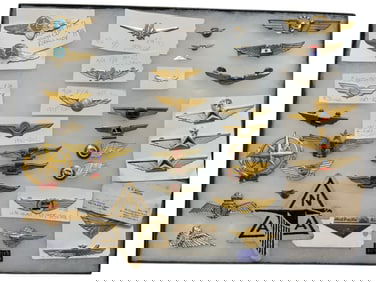 Large Lot Airline Pilot & Crew Wings Delta, NAA, Northwest, Russia Aeroflot, Western, AA, etc.