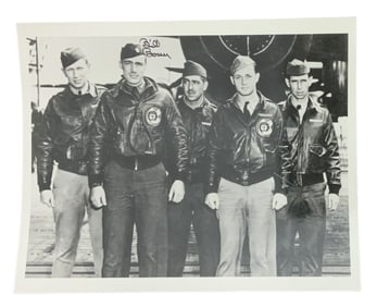 WWII Doolittle Raiders Crew Bomber Pilot Bill Bower Signed Photo