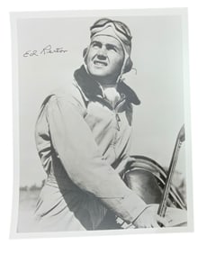 WWII Fighter Pilot Ace Ed Rector Signed Photo Flying Tigers AVG