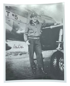 WWII Era AAF Army Air Force Triple Ace Fighter Pilot & General Robin Olds Signed Photo