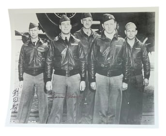 WWII Doolittle Raider Travis Hoover & Tung Sheng Liu Crew #2 Signed Photo
