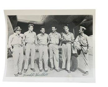WWII Aces Pilots Frank Hurlbut & William Sloan 82nd Fighter Group 15th Air Force Signed Photos