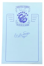 WWII Medal of Honor MOH Pilot & General Jimmie Doolittle Signed Book Plate Doolittle Raider