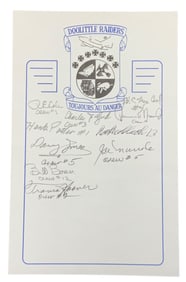 WWII Doolittle Raiders CREW (10) Signed Signatures Book Plate