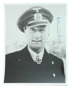 WWII German U-Boat U-159 Commander Helmut Witte Signed Photo Knights Cross