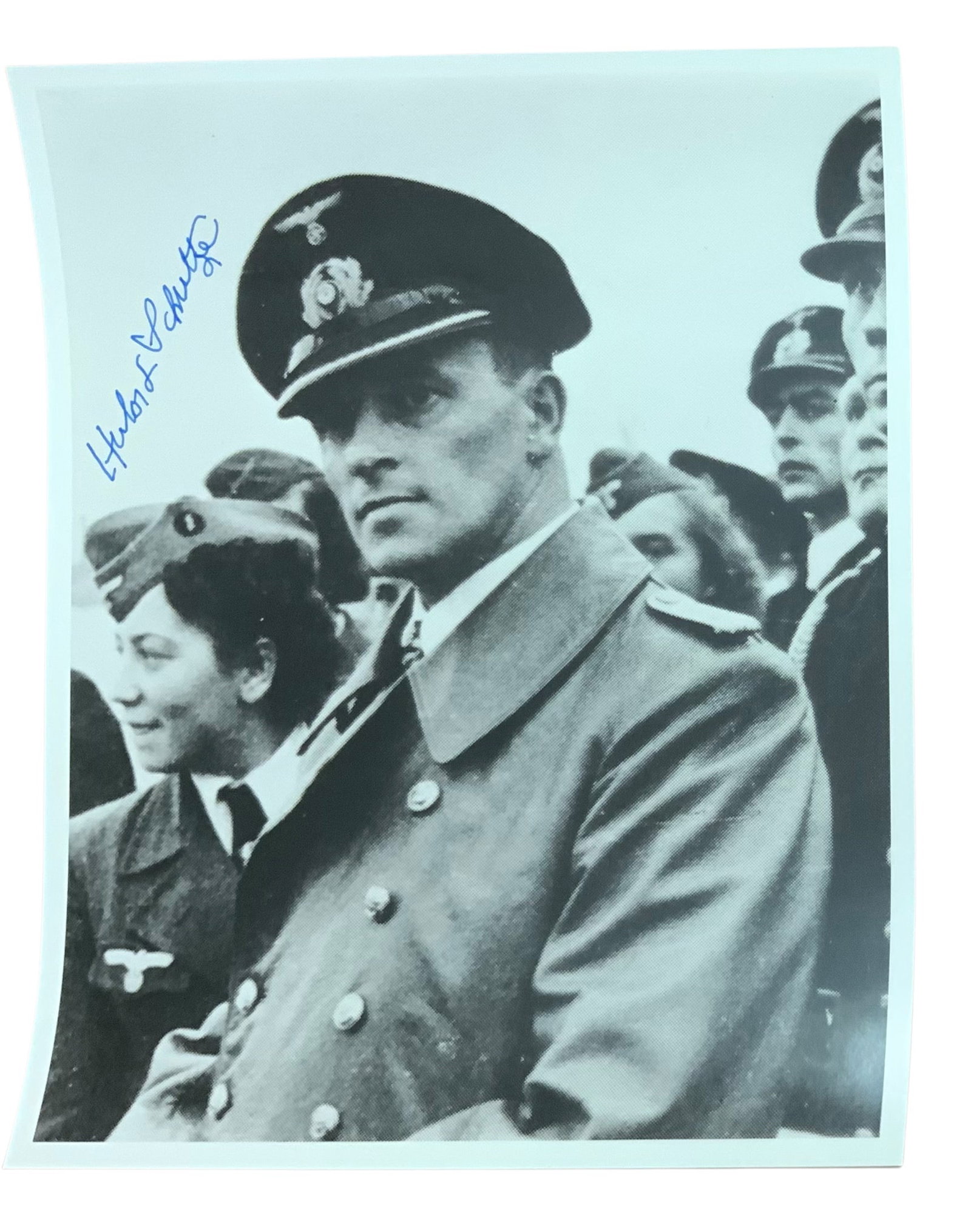 WWII German Submarine Commander Herbert Schultze Knights Cross Signed Photo: Herbert Emil Schultze (24 July 1909-3 June 1987), was a German submarine commander during WWII. He commanded the U-48 for eight patrols during the early part of the war, sinking 169,709 gross register