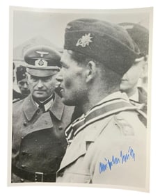 WWII German U-Boat Commander Georg Wilhelm Schulz Knights Cross Signed Photo