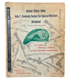 Vietnam 1967 US Army J. F. Kennedy Center Special Warfare (Airborne) Foreign Weapons Handbook