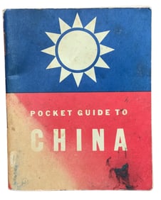 WWII 1942 Pocket Guide To China Booklet War & Navy Department