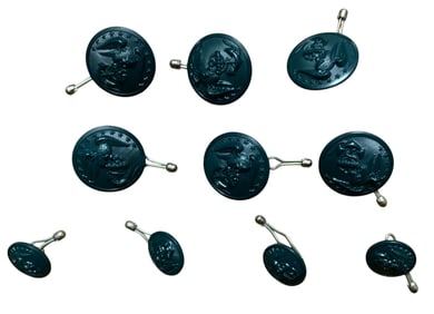 WWII Era USMC Marine Corps Women Reservist Buttons Lot (10)