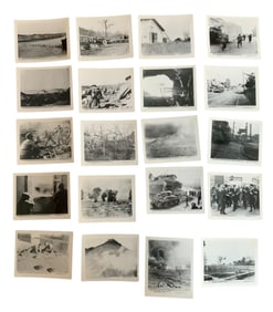 US Army Stock Photos POW Camps, Anzio, Cassino, Rome & Aircraft Photos Lot of 42