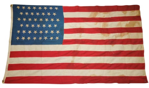 Spanish American War US Military Home Front 45 Star American Flag