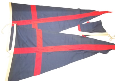 Lot (3) Vintage WWII Era Maritime Ship Flags Banners