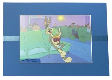 1990 Bugs Bunny Warner Bros. Looney Tunes Matted Production Animation Sericel Cel