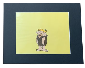 Barney Rubble Flintstones Hanna Barbera Matted Production Animation Cel