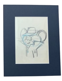 Pixie Hanna Barbera Original Matte Pencil Sketch Drawing