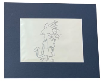Mr. Jinks Hanna Barbera Original Matte Pencil Sketch Drawing #2