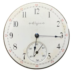 1904 Elgin National Watch Co. Pocket Watch Movement (10168330) & Dial Grade 221