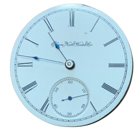 1889 Elgin National Watch Co. Pocket Watch Movement (3188857) & Dial Grade 75