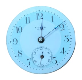 ca. 1887-1894 Ideal USA Pocket Watch Movement (451068) & Dial