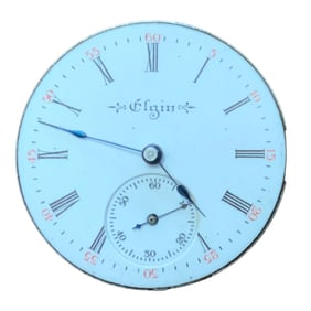 1904 Elgin National Watch Co. Pocket Watch Movement (10190177) & Dial Grade 269