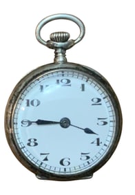 Frey Watch Co. Swiss Made Sterling Silver (935) Pocket Watch