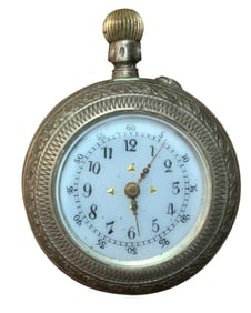P & M Guivre Swiss Made Pocket Watch 800 Silver