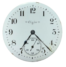 1900 Elgin National Watch Co. Pocket Watch Movement (8419820) & Dial Grade 221