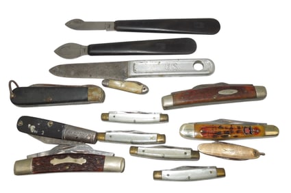 Vintage WWI - WWII German Remington Case Custom Pocket Knives