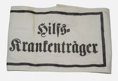 WWII German Military Stretcher Litter Bearer Armband Brassard