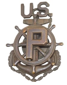 Early WWI US Military Port Service Chief Petty Officer Badge