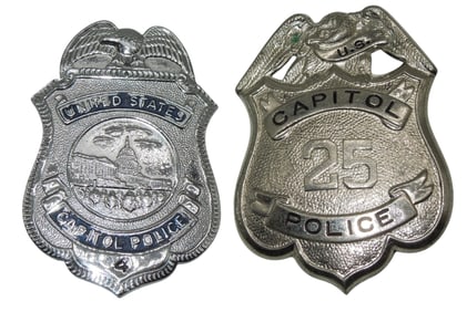 Vintage US Capitol Police Badges Lot Washington, DC