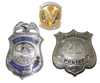 Vintage Police Badges US Capitol Police Ceremonial Unit Washington, DC