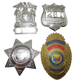 Vintage Law Enforcement Badges Pasay Airport Police Buffalo Special Security Star