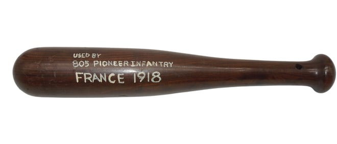 WWI US Army 805th Pioneer Infantry France 1918 Wooden Club