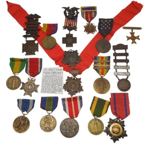 Spanish American War SAW- WWI US Army NY Colonel Named Silver Star Medal Group