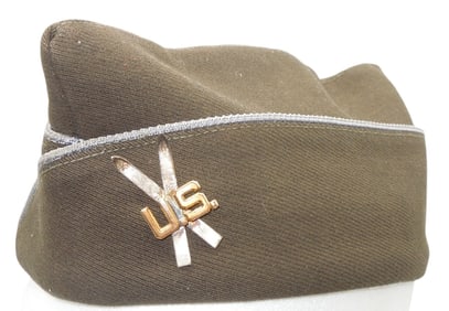WWII US Army 10th Mountain Division Infantry Ski Pin Garrison Cap Hat