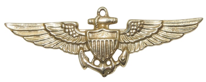 WWII US Naval Aviator 10K Gold Wings 16.5 Grams