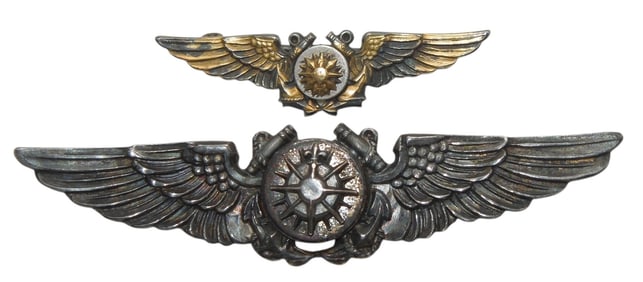 WWII US Navy Navigator Wings Amico & Hilborn Hamburger