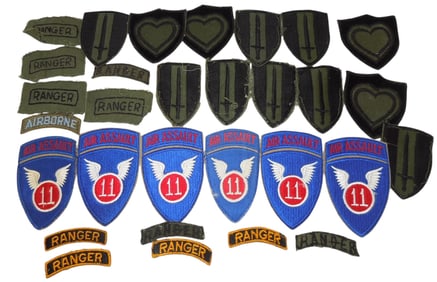 Vietnam War US Army Rangers Airborne Air Assault Twill Patch Lot