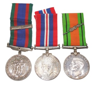 WWII Canadian Army Medals Lot Defence 1939-45