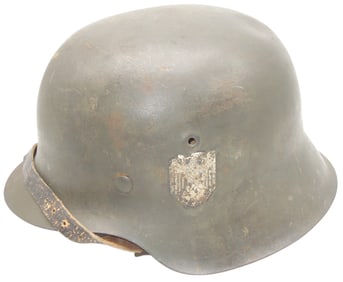 WWII German Army Wehrmacht M42 Helmet and Decal