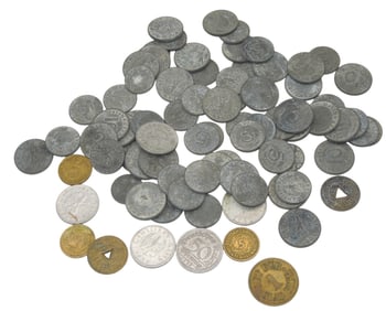 Large Lot WWII German Reich Coins